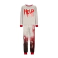 thumbnail image 4 of Racifhz Halloween Matching Family Pajamas Set Cozy Loungewear Long Sleeve Pullover and Long Pants Printed Sleepwear Holiday Outfits Autumn Fall Nightwear Gift for Families, Women Size:XXXL, 4 of 5
