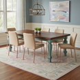 thumbnail image 3 of 6x9 Vintage Oriental Area Rug for living Room, Pink and Orange Low Pile Stain Resistant Non-Slip Washable Rug for Bedroom with Distressed Medallion Pattern, 3 of 8
