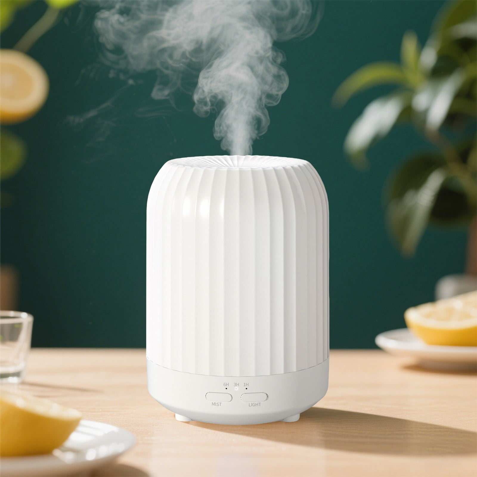 Oil Diffuser Bedroom Silent Humidifier 250ML Aromatherapy Diffuser 7 LED Colors Automatic Shutoff ABS Material for Bedroom Living Room Yoga Office Baby Safe
