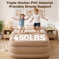 thumbnail image 3 of Patbrela 16'' Twin Air Mattress with Built-in Pump & 4000mAh Rechargeable Battery, Portable Inflatable Bed, Quick Inflate & Deflate, Puncture-Resistant Airbed for Camping, Travel & Overnight Guests, 3 of 9