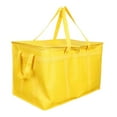 thumbnail image 1 of Bolsa térmica para entrega de comida, bolsa de comestibles, gran capacidad, profesional, para catering, transporte, picnic, térmica reutilizable. Amarillo, 1 of 8