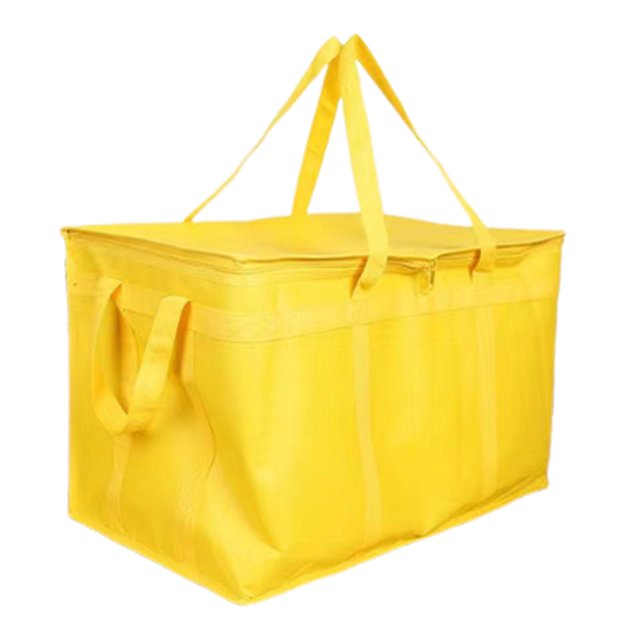 Bolsa térmica para entrega de comida, bolsa de comestibles, gran capacidad, profesional, para catering, transporte, picnic, térmica reutilizable. Amarillo