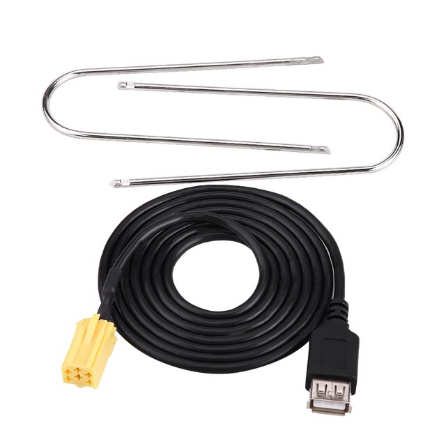 Cable adaptador USB con conector ISO de 6 pines para coche Alfa Romeo Fiat Grande Punto