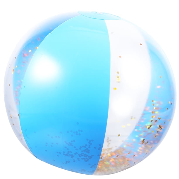 KAKOWELY pelotas de playa novedosas, pelotas de playa inflables, juguetes de playa de arena, juegos de piscina, pelotas de playa de lentejuelas