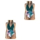 thumbnail image 3 of Eigraketly Traje de baño sin mangas para mujer, traje de baño con relleno, traje de baño a la moda, ropa de playa, verde + flor blanca M Type8 NO8 Eigraketly CBP218398, 3 of 5