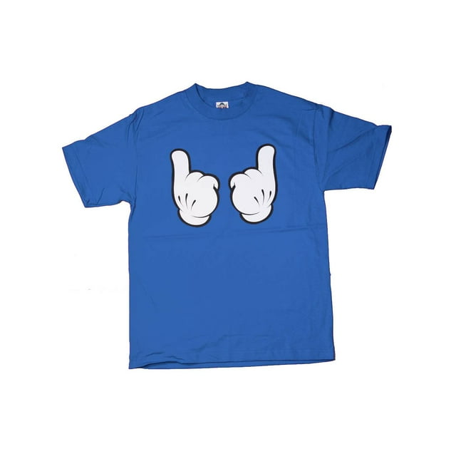 Ce Garçon Juste Ici T-shirt Graphique Bleu, Moyen
