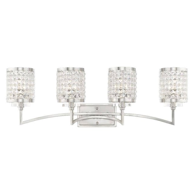 Livex Lighting 50564-91 Gramercy 4-Light Bath Light, Brushed Nickel