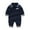 Navy, variant on lnmuld Cute Sweaters Babys Girls Boys Knit Sweater Patchwork Spring Winter Long Sleeve Romper Jumpsuit Clothes Size:9-12 Months