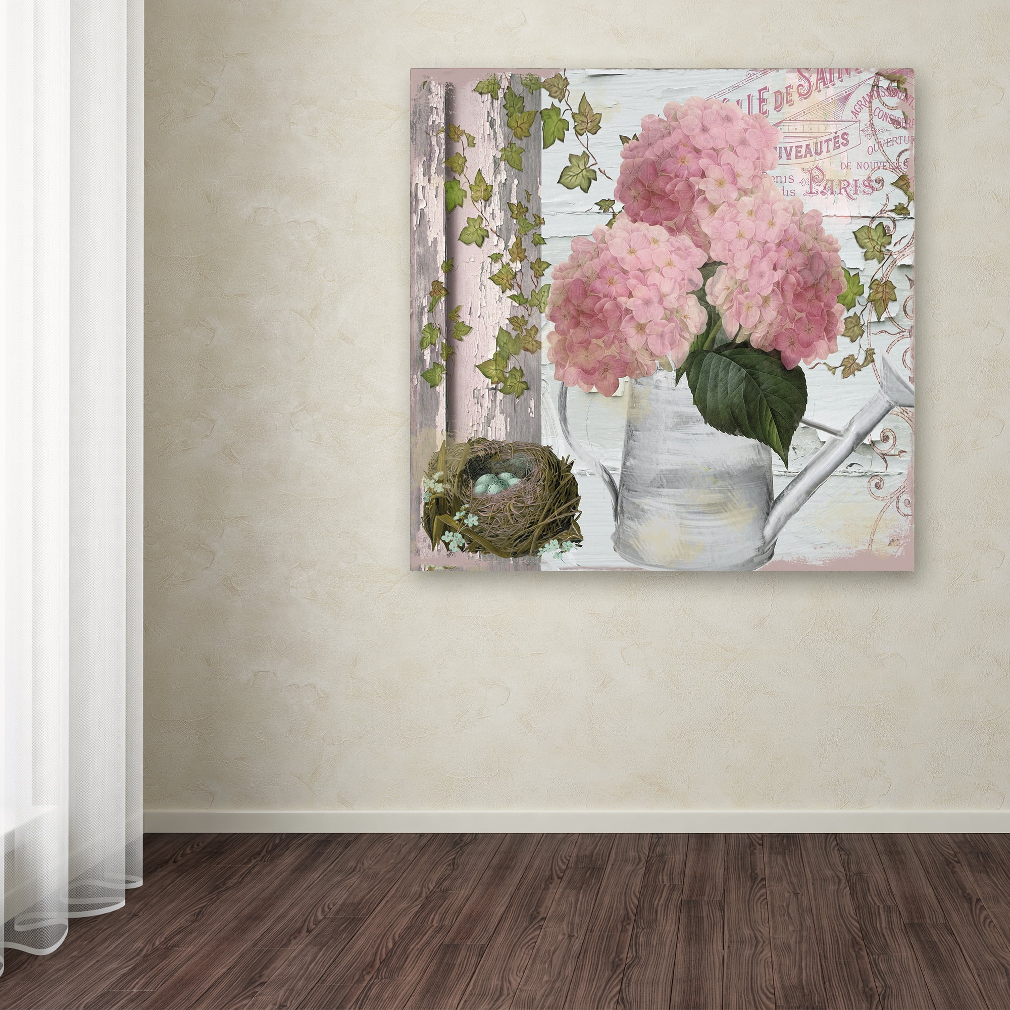 Color Bakery 'Chalet d'Ete Hydrangea' Canvas Art