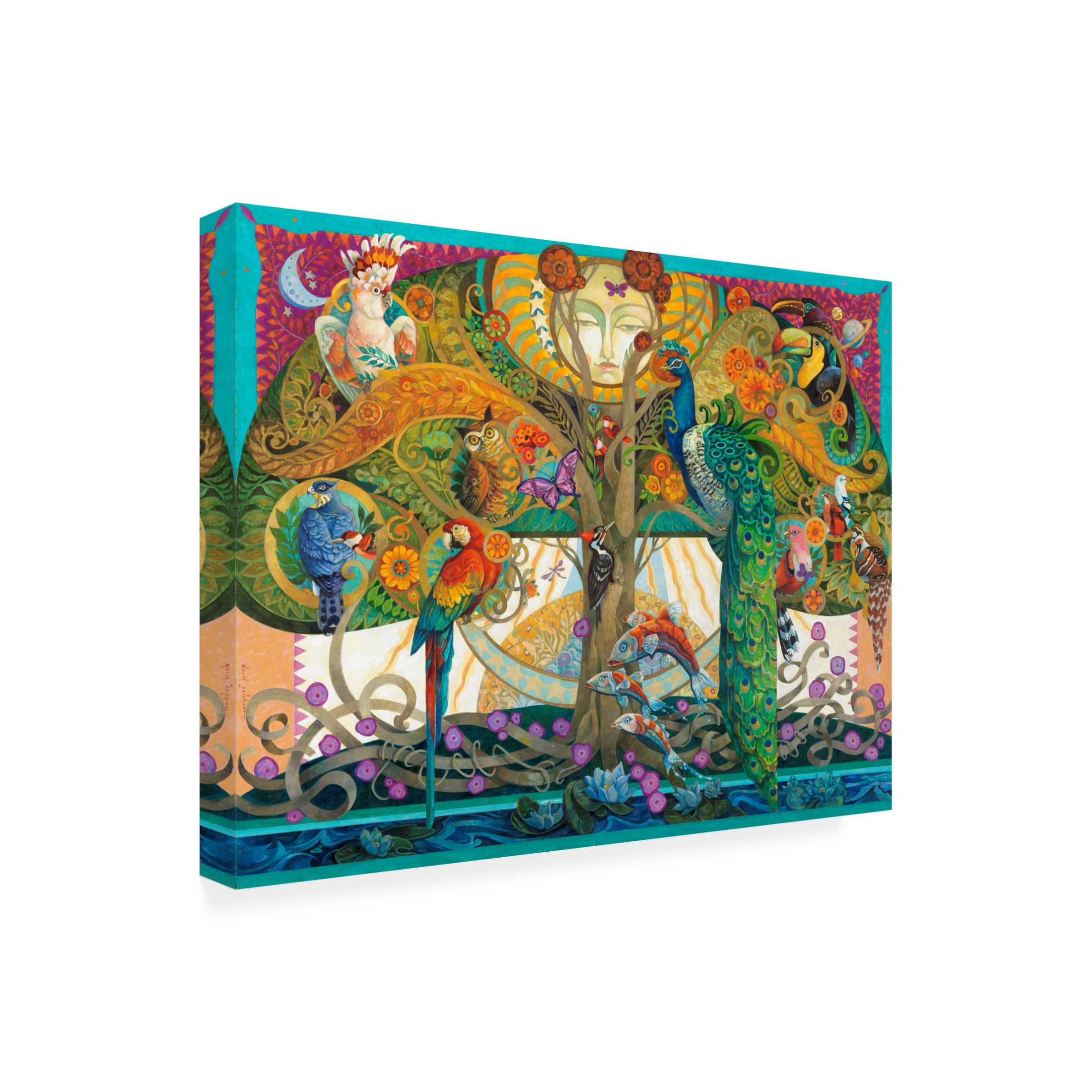 Canvas Wall Art - David Galchutt 'On the 5th Day' Wall Art for Living Room, Bedroom, or Office Décor by Trademark Fine Art - 19 x 14 Inches
