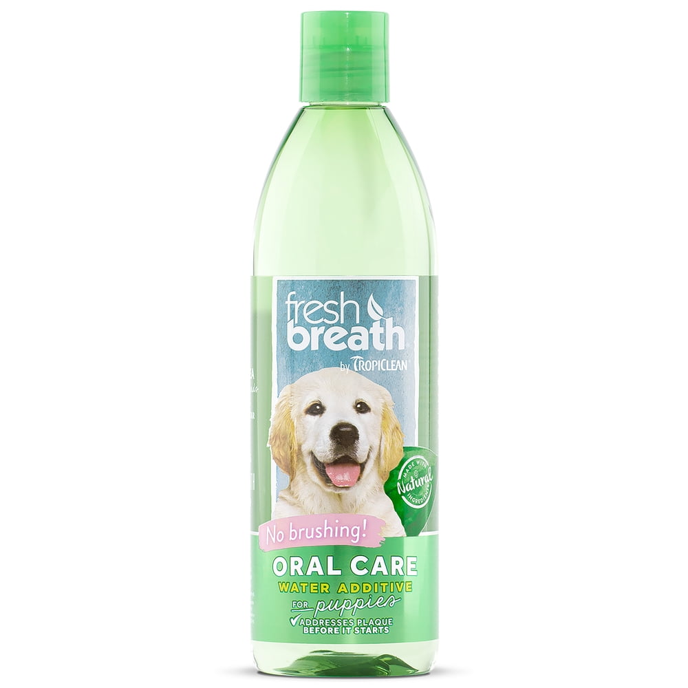 TropiClean Fresh Breath Oral Care Water Additive for Puppies, 16oz