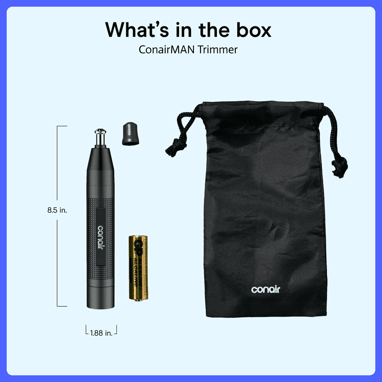 ConairMAN Ear and Nose Trimmer, 360-Degree Blade photo 7