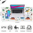 thumbnail image 5 of Long Mouse Pads for Desk,Dinosaur and Volcano Pattern Desk Mats on Top Of Desks, Desk Mouse Pad Extra Large with 3mm Non-Slip Base and Stitched Edge for Gaming,Office,Work,Home 35.4"x15.7", 5 of 6