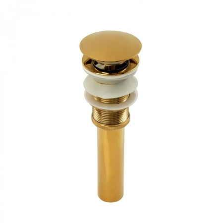 

Renovator s Supply Pop-up Sink Drain With Overflow Brass Gold PVD