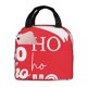 thumbnail image 1 of Easygdp Saying Ho Ho Ho Bolsa Térmica Premium - Tela Oxford Impermeable, Gran Capacidad, Bolsillo Frontal, Unisex para Trabajo, Escuela, Actividades al Aire Libre y Picnics, 1 of 8