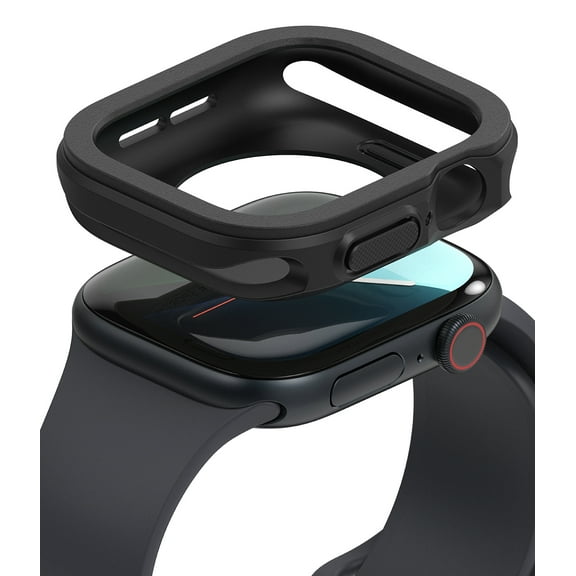 Ringke Air Sports for Apple Watch 10 46mm Case, Shockproof Lightweight Flexible Rugged TPU Anti-Scratch Frame Bumper Protection Watch Case - Black