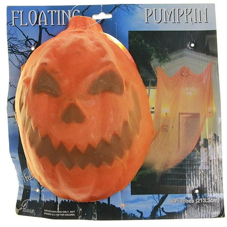 hanging ghost floating pumpkin halloween decoration indooroutdoor seasons 18035