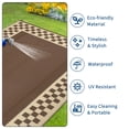 thumbnail image 2 of Reversible Patio Mat – Waterproof Plastic Straw – Washable, Non-Shedding & UV Resistant – Porch, Deck, Balcony, Backyard, Camping & RV – Outdoor Rug, 2 of 8