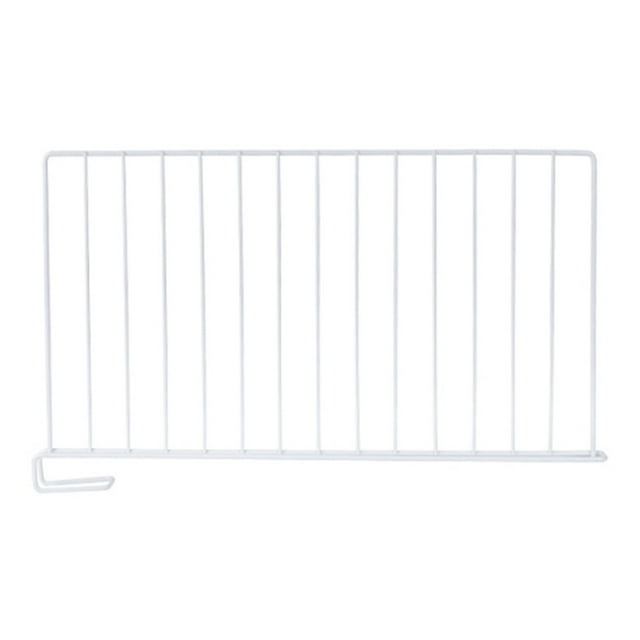 Transemion 4pack/lot DIY Closet Shelf Divider For Space Separation Easy Installation Rustproof Coating Dividers white S