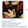 thumbnail image 5 of Swan Square Desk Mat Mouse Mat Mouse Pad, 8.3x9.8 Inch, Non-Slip Rubber Bottom, Printed, Suitable for Office and Gaming, 5 of 6