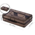 thumbnail image 1 of Dvruxg Plastic Cosmetics Case, Large Capacity Box, Hard Crayon Box Storage with Snap-Tight Lid for Office Supplies(Coffee), 1 of 3