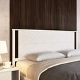 thumbnail image 2 of Vivian Headboard ONLY, Rustic & Scandinavian Style with Solid Acacia Wood, Easy Assembly, King, Rustic White, 2 of 6