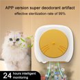 2600mAh Smart Cat Odor Purifier for Cats Litter Box Ozone Deodorizer