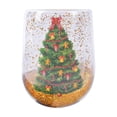 thumbnail image 3 of Taza de cristal Macarena de Navidad con lentejuelas fluidas 12oz, 3 of 8