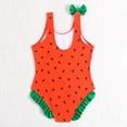 thumbnail image 4 of Girls Ones Piece Swimsuits Size 1-13 Years Toddler Crossback Backless Bathing Suit Cutout Kids Sport Sleeveless Swimwear for Summer Beach Vocation Red, 4 of 7