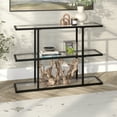 thumbnail image 5 of Evelyn&Zoe Yeardley 42" Wide Rectangular Console Table, Blackened Bronze, 5 of 7