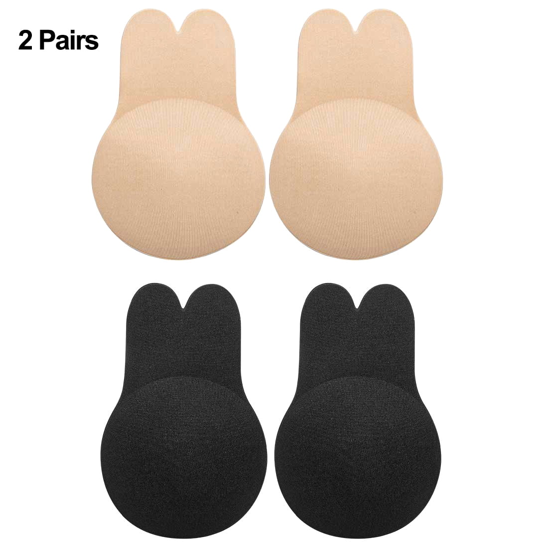 Pinkiou Plus Size Backless Breast Pasties for Large Breasts - Invisible Breast Lifting Petals
