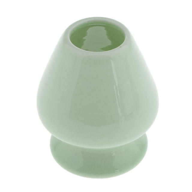 DOLITY Matcha Tea Whisk Holder Shaper Dryer for Japanese Tea Ceremony Ceramic Green