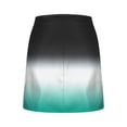thumbnail image 6 of hotojiny Women's Satin Silky Mini Skirt Elastic High Waist Side Zipper Mini Short A-Line Skirt Fashion Gradation Party Flowy Skirts, 6 of 6