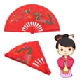 thumbnail image 3 of Folding Kung Fu Tai Chi Fan, Bamboo Rib Hand Chinese Tai Chi Folding Fan with Silk Fabric and Sturdy Metal Rivet, for Performance, Dance, Practice, Training, Festival, Gift, 3 of 7