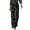 Black, variant on Women's Casual Wide Leg Jeans with Large Polka Dot Print Pink S