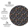 thumbnail image 3 of Lsque Mushroom Pattern 4" Drink Coasters Set of 4, PVC Leather Absorbent Coasters, Table Coaster Set Decorative Coffee Cup Coasters Housewarming Gift -Round Shape, 3 of 6