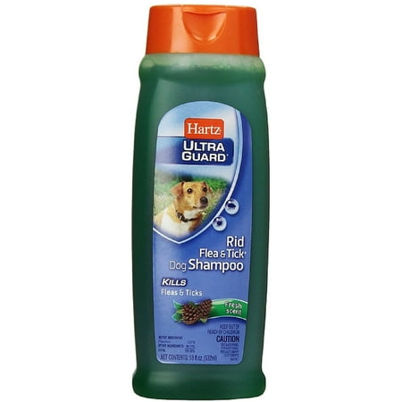 Hartz UltraGuard Rid Flea & Tick Shampoo for Dogs, Fresh Scent 18 oz