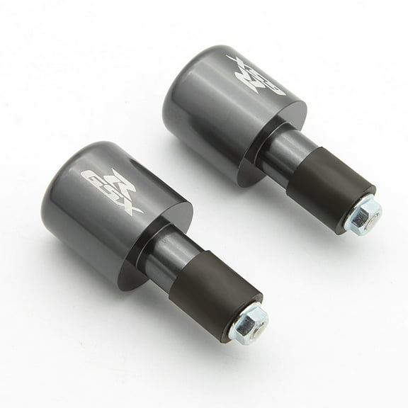 FXCNC Motorcycle Handle Bar End Grip Cap Plug Slider For GSXR600 GSXR750 600 750 2000-2020, GSXR1000 1000 2001-2013,HAYABUSA GSXR1300 1999-2010 Gray
