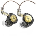 thumbnail image 1 of wonima11 KZ EDX PRO IEM Earphones,Wired Gaming Earbuds,KZ in-Ear Monitor Headphones, Detachable Cable,HiFi Deep Bass Sound with New 10mm Dynamic Driver for Singers Musicians (Black, Without Mic), 1 of 1