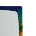 thumbnail image 2 of Ocean Fitted Sheet, Sunset Clouds Exotic Seaside with Sun Rays Evening View Picture Print Art, Soft Decorative Fabric Bedding, Twin Size, Multicolor, by Ambesonne, 2 of 2