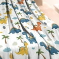 thumbnail image 3 of White Dinosaurs Palms Eggs Pattern Blanket,Comfortable Soft Lamb Wool Throw Blanket,All Season,Warm Lightweight Blankets for Sofa Bed Couch Living Room Chair,40"x50", 3 of 4