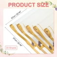thumbnail image 2 of Uxcell Flower Wrapping Paper, Marble Gold Edge Floral Bouquet Wrapping Paper Waterproof Florist Supplies Packaging Paper for DIY Wedding Birthday Gift Marble White, 2 of 7