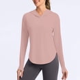 thumbnail image 3 of RongHuan Women's UPF 50+ Shirt Lightweight Sun Protection Shirt Long Sleeve Tops with Hood Outdoor Hiking Fishing Shirts, 3 of 10