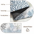 thumbnail image 6 of Round Rugs 3Ft, Blue Beige Coastal Turtle Round Area Rug Washable Indoor Throw Carpet, Ocean Coral Nautical Small Non Slip Circle Rug for Bedroom Living Room Home Decor Aesthetic, 6 of 8