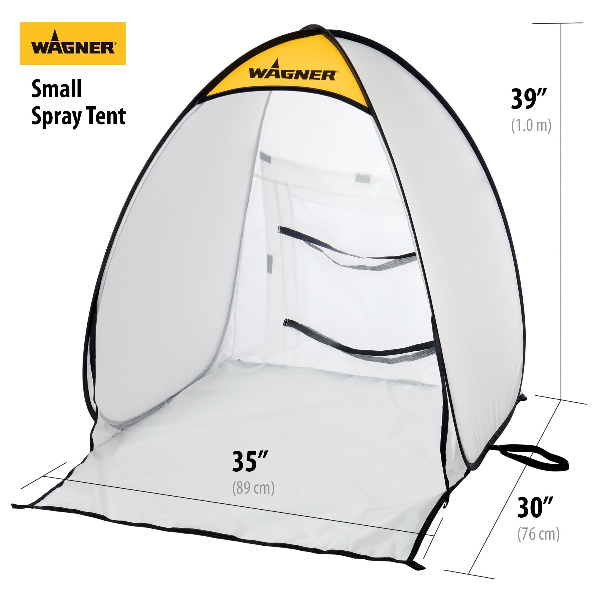 Wagner SprayTech Wagner Studio Spray Tent with Built-In Floor, portable  spray paint booth, spray paint tent large, paintspray shelter tent, paint