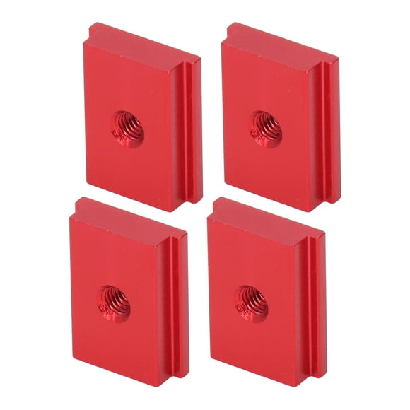 T Slot Nuts, 4Pcs Sliding Slot Nut T Slot Accessories T Slot Bolts T Type Aluminum Alloy Woodworking Linear Motion Parts 30 Series M6