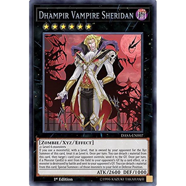 Tarjeta coleccionable Yugioh Singles Dhampir Vampire Sheridan