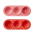 thumbnail image 1 of Bandeja para cubitos de hielo, bandejas para cubitos de hielo con cubiertas, fabricante de bolas de hielo de silicona para rosas, forma de cubitos de hielo grandes de fácil liberación para cócteles, 1 of 6