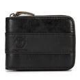thumbnail image 2 of Blusea Mens Leather Wallet Zipper RFID Blocking Wallets Coins Purse, 2 of 6