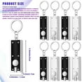thumbnail image 2 of Lsupdaol 8 Pcs Mini Keychain Flashlight LED Keychain Light Bulk Small Flashlight for Outdoor Camping Hiking Equipment and Emergency Gift(Black, Silver), 2 of 6